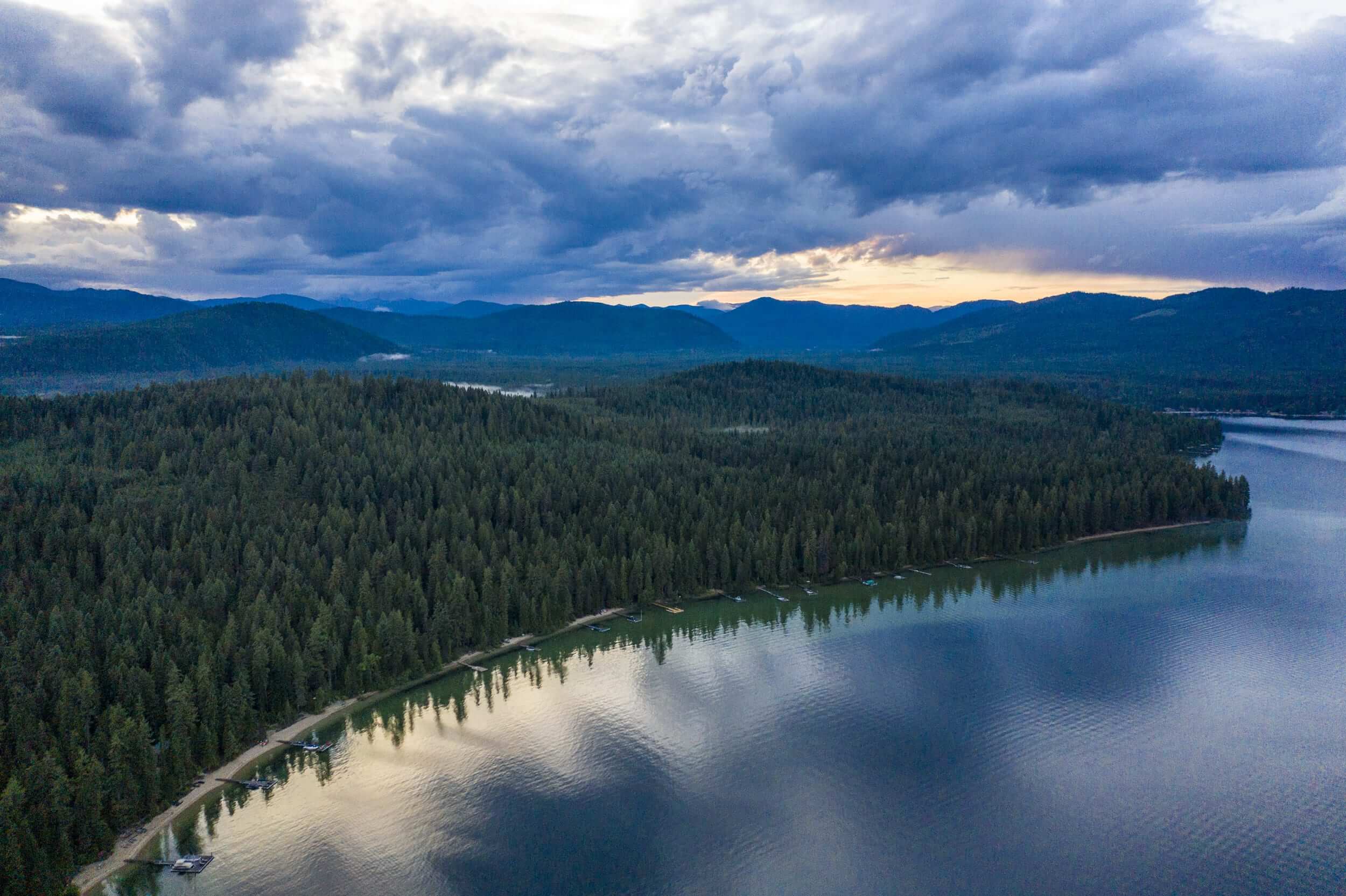 Priest Lake Aerial Photo